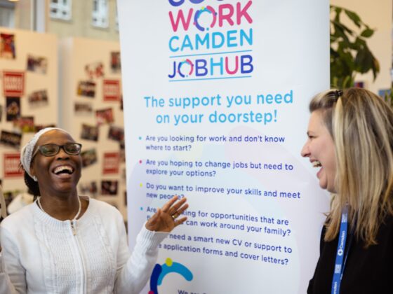 Photo from the recent Good Work Camden Job Hubs Job Fair