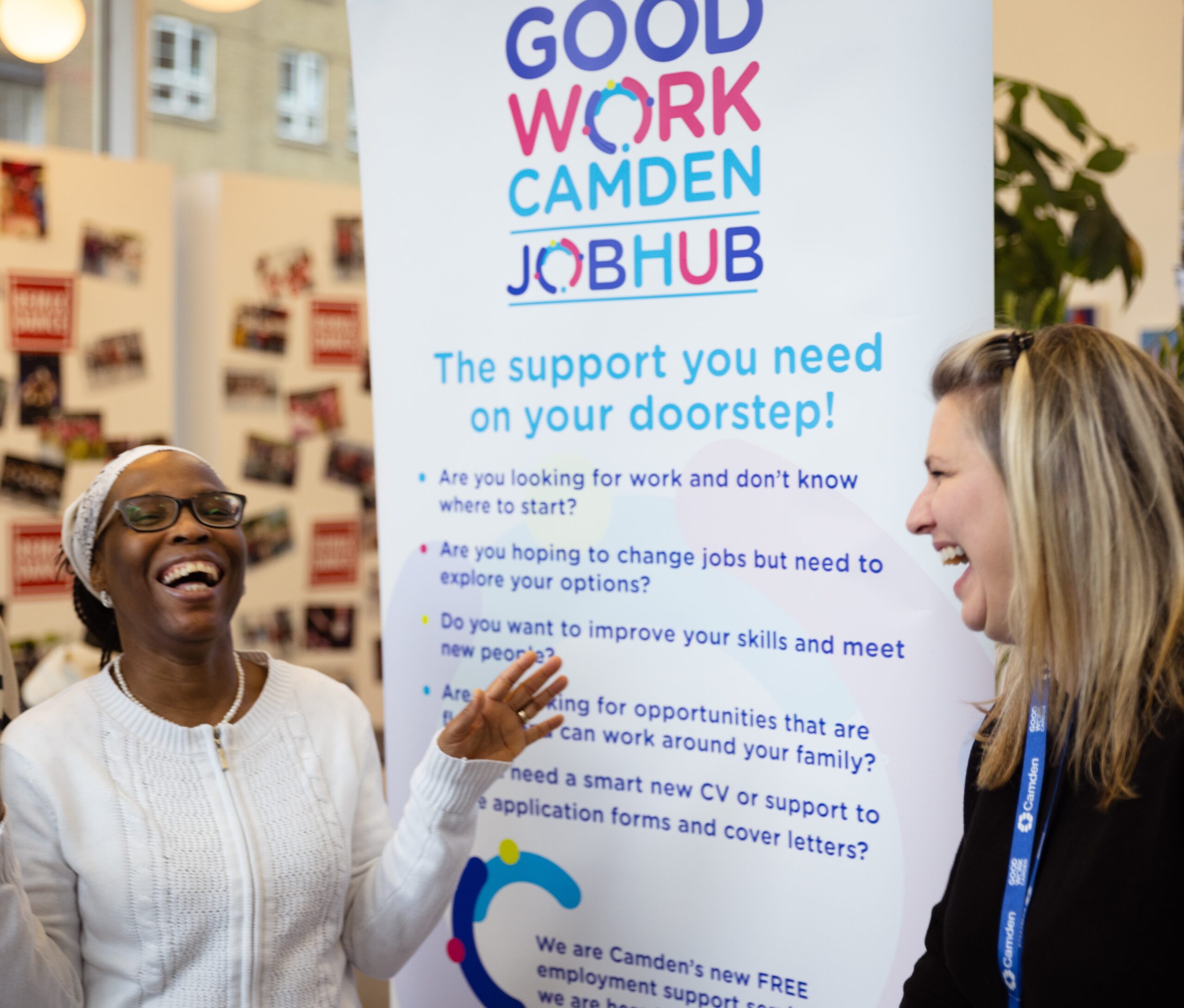 Photo from the recent Good Work Camden Job Hubs Job Fair