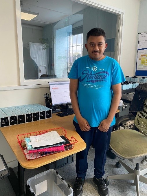Photo of Mohib, a young person who is being supported by Good Work Camden and Greater Change