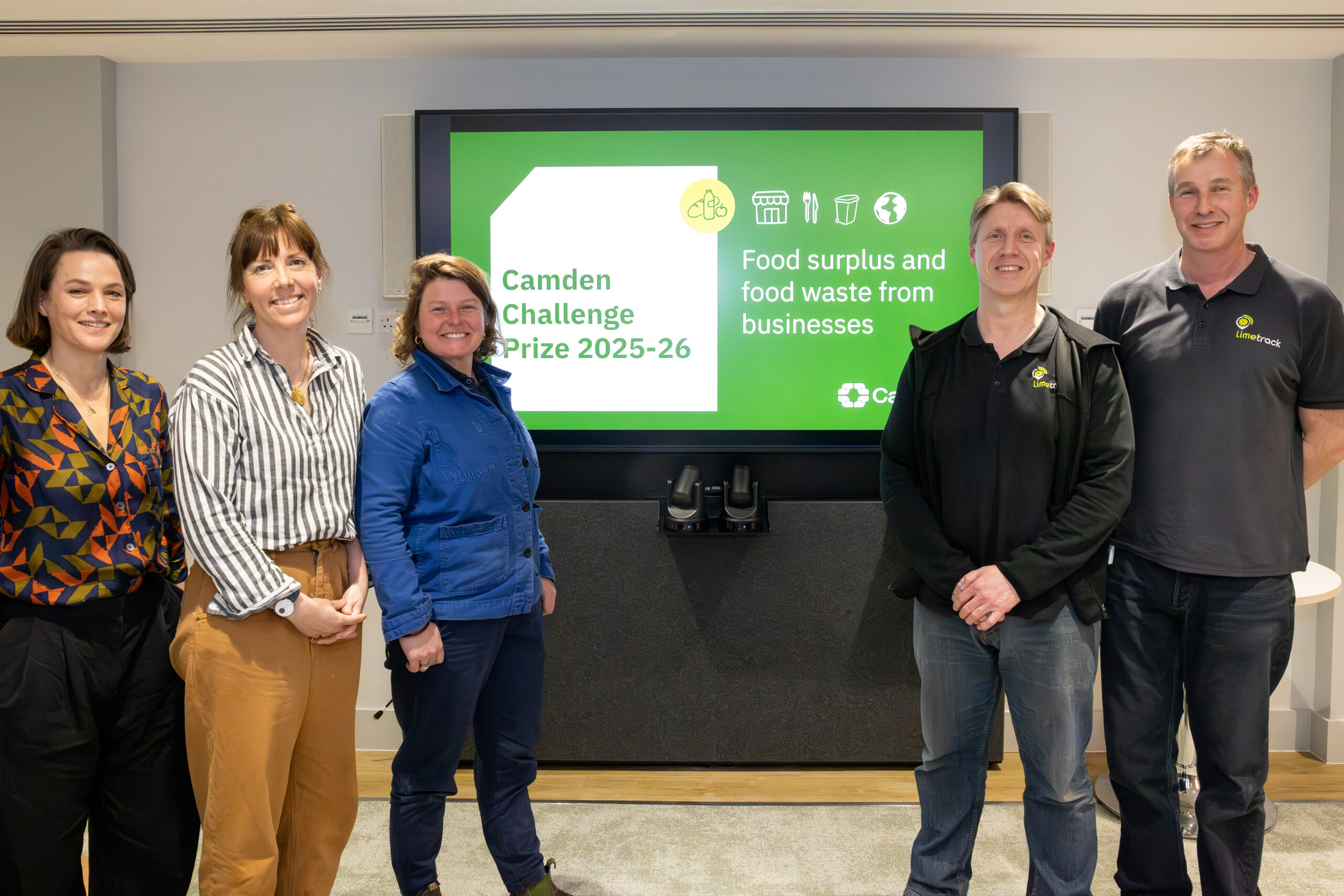 The Soil Systems team (left) and the Limetrack team (right)